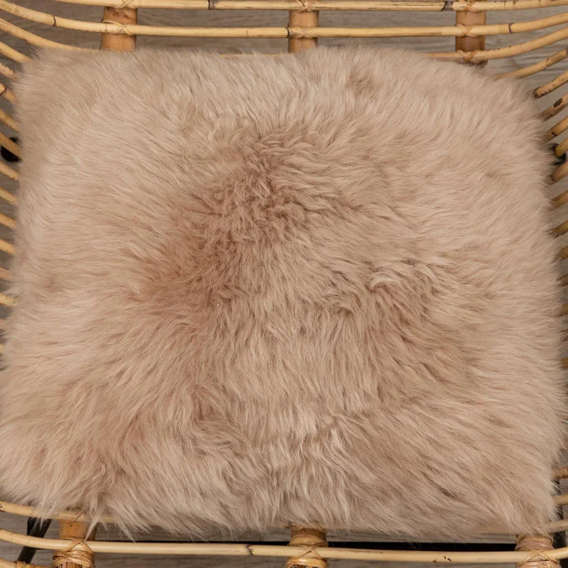 WOOOL schapenvacht sierkussen XL Australisch beige - Afbeelding 4