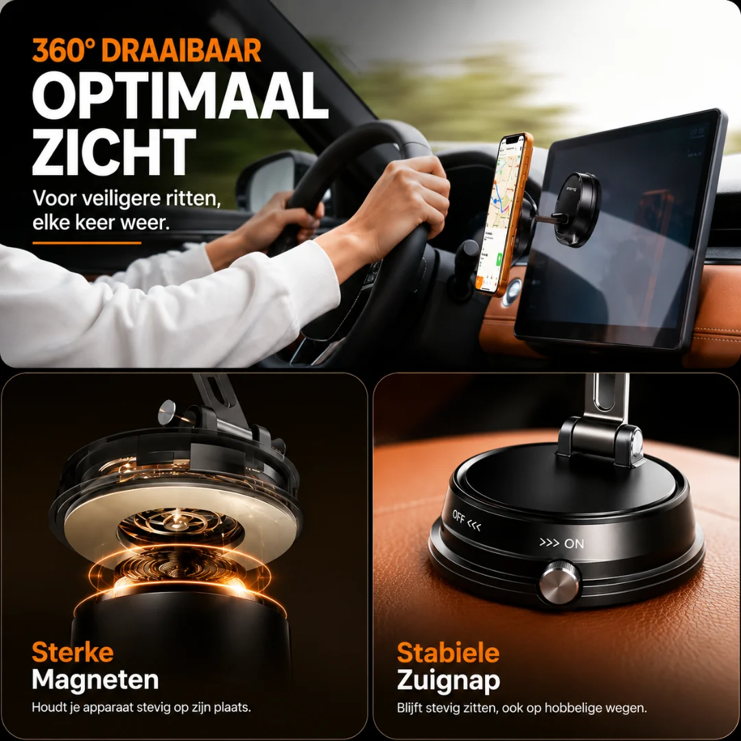 DriveMount | Magnetische Telefoonhouder Voor In De Auto - Afbeelding 3