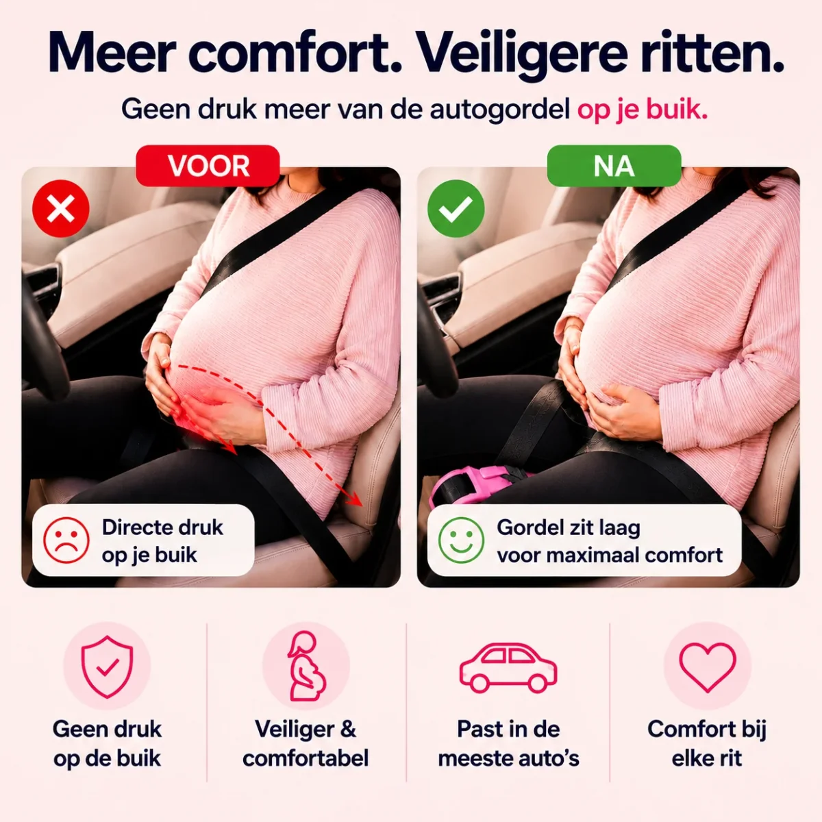 BellySafe | Gordelversteller Voor Zwangere Vrouwen - Afbeelding 5