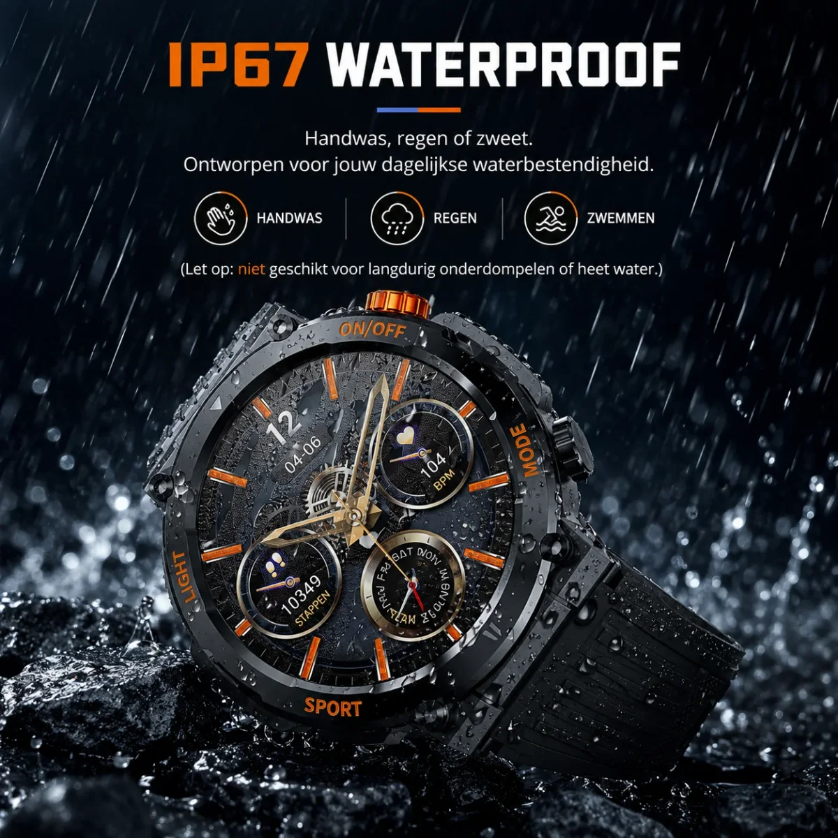 MotionTrack Smartwatch | Houd Grip Op Je Prestaties En Je Dag - Afbeelding 7