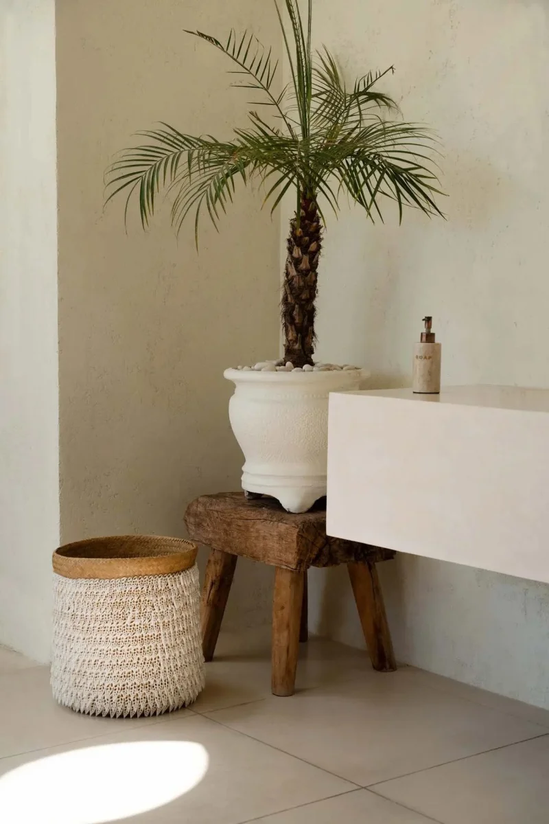 Bazar Bizar wasmand Pandan #2 – naturel wit - Afbeelding 3