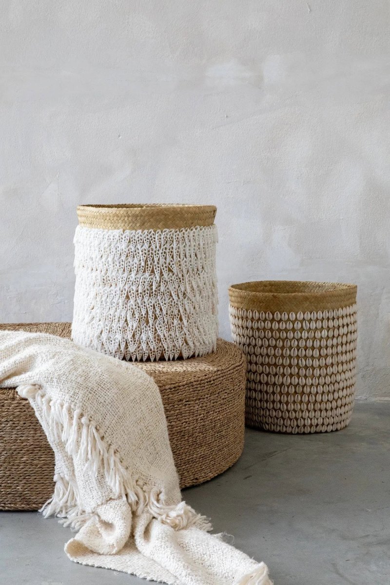 Bazar Bizar wasmand Pandan #2 – naturel wit - Afbeelding 8