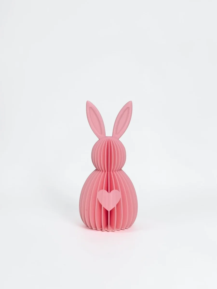 MadebyLL paashanger Paashaas hart – roze - Afbeelding 2