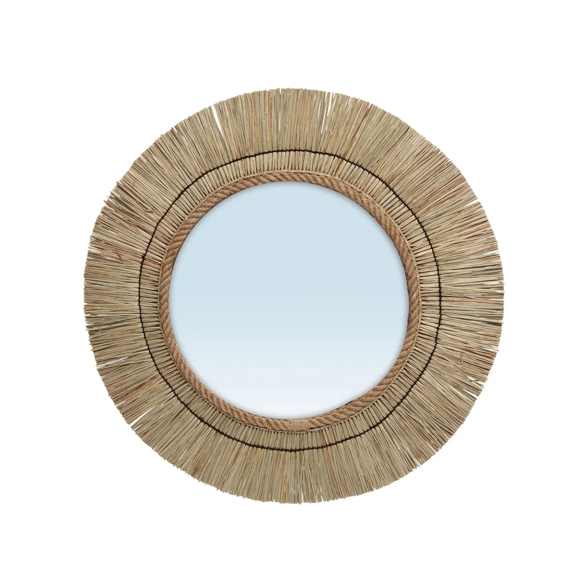 Bazar Bizar wandspiegel rond St Barth – naturel - Afbeelding 2