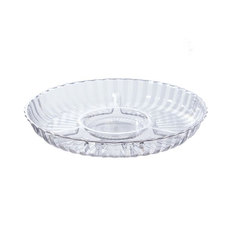 Cinar – Tapasschaal Ø 28 cm – Snackplaat – Serveerschaal – Serveerbord – Verdeelbord – Gourmetschaal – Verdeelschaal - Afbeelding 2