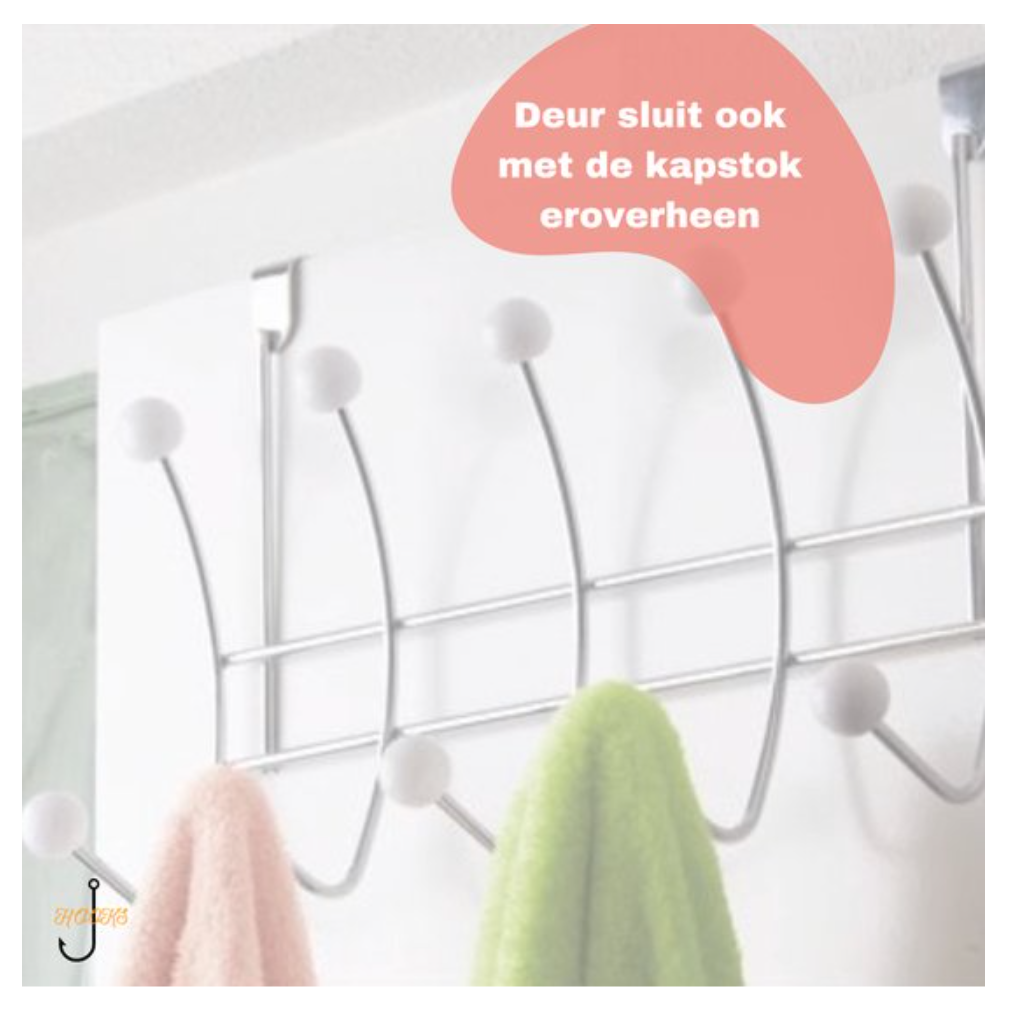 Hooks & Co Deurhaak Wit 42 Cm - Afbeelding 5