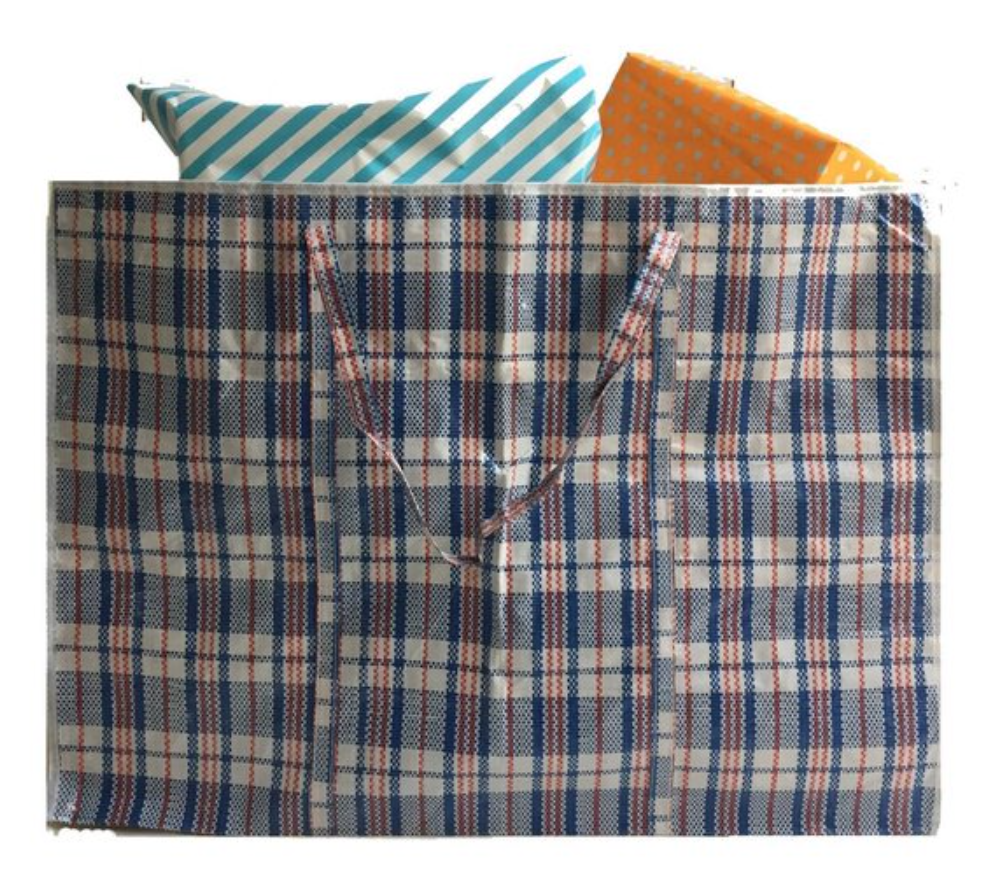 Big Shopper / Opbergtas / Waszak XXL – 75 x 55 cm – Multipack 10 stuks – Blauw - Afbeelding 5
