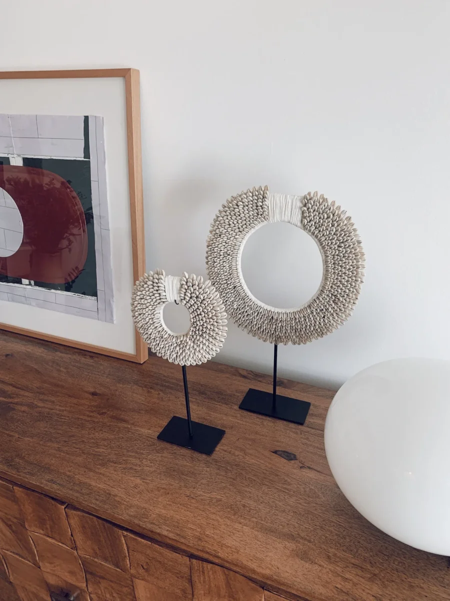 Uma Cantik schelpenstandaard Kauri Sunrise - Afbeelding 3